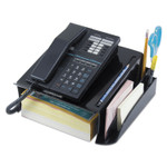 Universal Telephone Stand and Message Center, 12 1/4 x 10 1/2 x 5 1/4, Black View Product Image