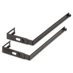 Universal Adjustable Cubicle Hangers, Black, Set of Two View Product Image