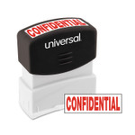 Universal Message Stamp, CONFIDENTIAL, Pre-Inked One-Color, Red View Product Image
