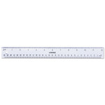 Universal Clear Plastic Ruler, Standard/Metric, 12" View Product Image