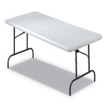 AbilityOne 7110016716417, SKILCRAFT Blow Molded Folding Tables, Rectangular, 30 x 60 x 29, Platinum View Product Image