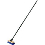 AbilityOne 7920016827630 SKILCRAFT FlexSweep Broom, Broom and Handle, 59" Metal Handle, Black/Blue View Product Image