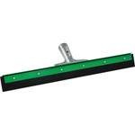 Unger Aquadozer Heavy Duty Floor Squeegee, 18 Inch Blade, Green/Black Rubber, Straight View Product Image
