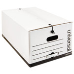 Universal Economical Easy Assembly Storage Files, Legal Files, White, 12/Carton View Product Image