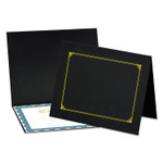 Universal Certificate/Document Cover, 8 1/2 x 11 / 8 x 10 / A4, Black, 6/PK View Product Image