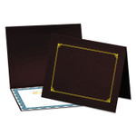 Universal Certificate/Document Cover, 8 1/2 x 11 / 8 x 10 / A4, Burgundy, 6/PK View Product Image