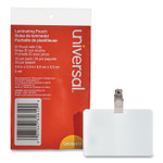 Universal Laminating Pouches, 5 mil, 3.75" x 3.88", Matte Clear, 25/Pack View Product Image