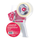 Universal Heavy-Duty Box Sealing Tape with Pistol Grip Dispenser, 3" Core, 1.88" x 60 yds, Clear, 1 Dispenser and 2 Tape Rolls/Pack View Product Image