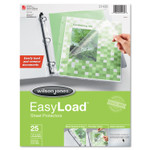 Wilson Jones Side/Top Loading EasyLoad Sheet Protectors, Letter, 25/Pack View Product Image
