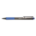 Universal Smooth Grip Retractable Ballpoint Pen, Medium 1mm, Blue Ink, Black Barrel, Dozen View Product Image