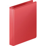 Wilson Jones Heavy-Duty D-Ring View Binder with Extra-Durable Hinge, 3 Rings, 1" Capacity, 11 x 8.5, Red View Product Image