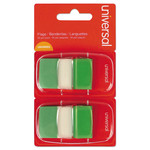 Universal Page Flags, Green, 50 Flags/Dispenser, 2 Dispensers/Pack View Product Image