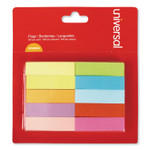 Universal Self-Stick Page Tabs, 1/2" x 2", Assorted Colors, 500/Pack View Product Image