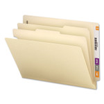 Universal Six-Section Manila End Tab Classification Folders, 2 Dividers, Letter Size, Manila, 10/Box View Product Image