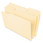 Universal Deluxe Heavyweight File Folders, 1/3-Cut Tabs, Letter Size, Manila, 50/Pack View Product Image