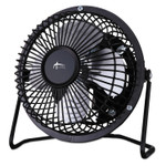 Alera Mini Personal Cooling Fan, 4", Steel, Black View Product Image