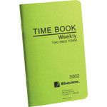Wilson Jones Foreman's Time Book, Week Ending, 4-1/8 x 6-3/4, 36-Page Book View Product Image