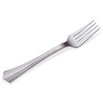 WNA Heavyweight Plastic Forks, Reflections Design, Silver, 600/Carton View Product Image