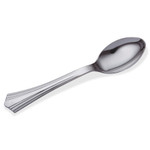 WNA Heavyweight Plastic Spoons, Silver, 6 1/4", Reflections Design, 600/Carton View Product Image