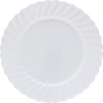 WNA Classicware Plastic Dinnerware, Plates, Plastic, White, 9in, 12/Bag, 15/Carton View Product Image