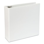 Universal Slant-Ring View Binder, 3 Rings, 4" Capacity, 11 x 8.5, White View Product Image