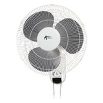 Alera Wall Mount Fan, 3-Speed, White View Product Image