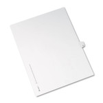 Avery Preprinted Legal Exhibit Side Tab Index Dividers, Allstate Style, 10-Tab, 11, 11 x 8.5, White, 25/Pack View Product Image