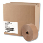 General Supply Gummed Kraft Sealing Tape, 3" Core, 3" x 600 ft, Brown, 10/Carton View Product Image