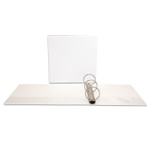 Universal Deluxe Easy-to-Open Round-Ring View Binder, 3 Rings, 3" Capacity, 11 x 8.5, White View Product Image