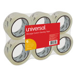 Universal Heavy-Duty Acrylic Box Sealing Tape, 3" Core, 1.88" x 54.6 yds, Clear, 6/Pack View Product Image