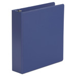 Universal Economy Non-View Round Ring Binder, 3 Rings, 2" Capacity, 11 x 8.5, Royal Blue View Product Image