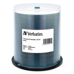 Verbatim CD-R Discs, Printable, 700MB/80min, 52x, Spindle, White, 100/Pack View Product Image