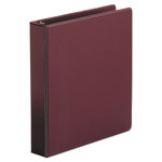 Universal Economy Non-View Round Ring Binder, 3 Rings, 1.5" Capacity, 11 x 8.5, Burgundy View Product Image