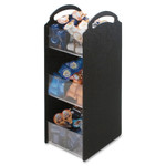 Vertiflex Commercial Grade Compact Condiment Organizer, 6 1/8w x 8d x 18h, Black View Product Image
