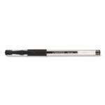 Universal Comfort Grip Stick Gel Pen, Fine 0.5mm, Black Ink, Clear Barrel, Dozen View Product Image