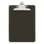 Universal Plastic Clipboard w/High Capacity Clip, 1", Holds 8 1/2 x 12, Translucent Black View Product Image