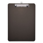 Universal Plastic Clipboard with Low Profile Clip, 1/2" Cap, 8 1/2 x 11, Translucent Black View Product Image