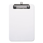 Universal Plastic Clipboard with Low Profile Clip, 1/2" Capacity, Holds 5 x 8, Clear View Product Image