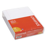 Universal Glue Top Pads, Narrow Rule, 8.5 x 11, White, 50 Sheets, Dozen UNV41000 View Product Image