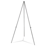 Universal Heavy-Duty Instant Setup Foldaway Easel, Adjusts 25" - 63" High, Aluminum, Black View Product Image