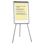 Universal Tripod-Style Dry Erase Easel, Easel : 44" to 78", Board: 29" x 41", White/Black View Product Image