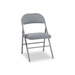 Alera Steel Folding Chair, Light Gray Seat/Light Gray Back, Light Gray Base, 4/Carton ALEFCPD6G View Product Image