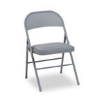 Alera Steel Folding Chair, Light Gray Seat/Light Gray Back, Light Gray Base, 4/Carton ALEFCPC5G View Product Image
