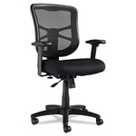 Alera Elusion Series Mesh Mid-Back Swivel/Tilt Chair, Supports up to 275 lbs, Black Seat/Black Back, Black Base ALEEL42BME10B View Product Image