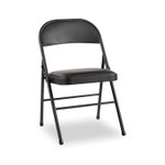Alera Steel Folding Chair, Graphite Seat/Graphite Back, Graphite Base, 4/Carton ALEFCPD6B View Product Image