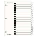 Cardinal OneStep Printable Table of Contents and Dividers, 15-Tab, 1 to 15, 11 x 8.5, White, 1 Set CRD61513 View Product Image