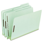 Pendaflex Heavy-Duty Pressboard Folders w/ Embossed Fasteners, Letter Size, Green, 25/Box PFX17182 View Product Image