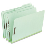 Pendaflex Heavy-Duty Pressboard Folders w/ Embossed Fasteners, Legal Size, Green, 25/Box PFX17186 View Product Image