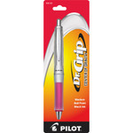 Pilot Dr. Grip Center of Gravity Retractable Ballpoint Pen, 1mm, Black Ink, Silver/Pink Barrel PIL36182 View Product Image