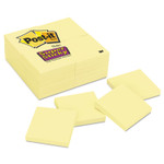 Post-it Notes Super Sticky Canary Yellow Note Pads, 3 x 3, 90-Sheet, 24/Pack MMM65424SSCY View Product Image